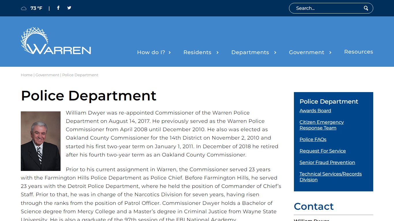 Police Department - City of Warren